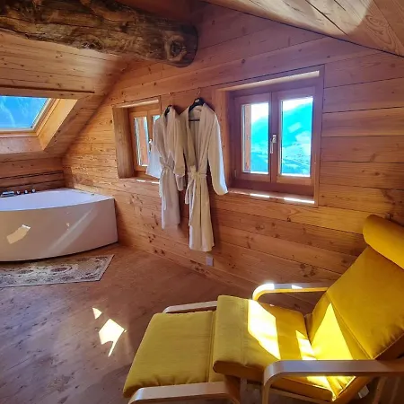Biene - Swiss Alp With Sauna And Jacuzzi Chalet